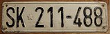 An old SFRY plate from Skopje