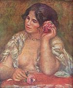 Pierre-Auguste Renoir, Gabrielle con rosa (1911)