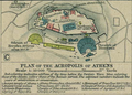 Plano de la Acrópolis de Atenas.