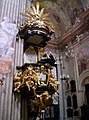 Rococo pulpits, St. Anne Church, Kraków