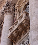 Rome - St.Peter's Basilica - Facade - Balcony 0465c.jpg
