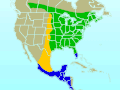 Ruby-throated Hummingbird range map.