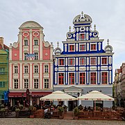 Façades in the rebuilt old town