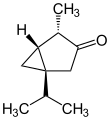 Deutsch: Struktur von beta-(+)-Thujon English: Structure of beta-(+)-Thujone