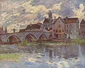 Il ponte sul Loing a Moret-sur-Loing, di Alfred Sisley (1885 circa)