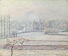 Vue de Bazincourt, givre, matin , 1892 Collection privée, Vente 2006