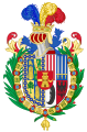 Coat of Arms of Francisco Serrano, Duke of la Torre Regent Interregnum (1869-1871)