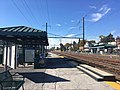 Philadelphia-bound platform at Downingtown station