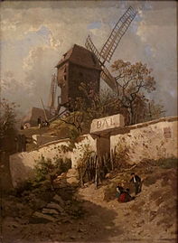 Le Moulin de la Galette, Eugène Cicéri.