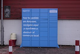 Guerrilla communication on a Amazon locker.jpg