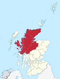 Highland'ın İskoçya'daki konumu