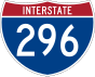 296號州際公路 marker