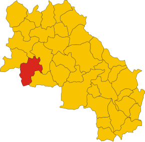 Localizarea Chiusdino în Provincia Siena