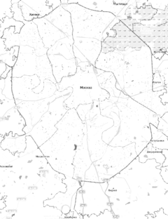 謝苗諾夫在莫斯科環城公路內的位置
