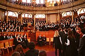 Inauguratie (matriculation) van studenten in de Sheldonian Theatre