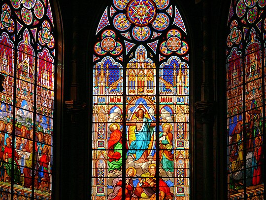 Église Saint-Eugène-Sainte-Cécile Vitrail de la Transfiguration