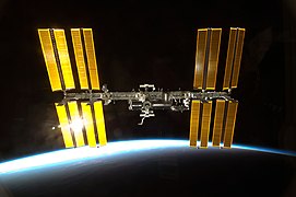 ISS from Endeavour STS-130 before docking (10 February 2010)