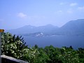 Il lago Maggiore visto dalla terrazza del Sacro Monte