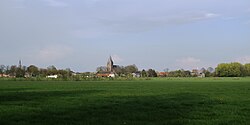 Steenderen, view to the village with two church towers