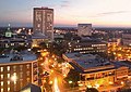 Downtown Tallahassee at night, the capital of the U.S. state of Florida