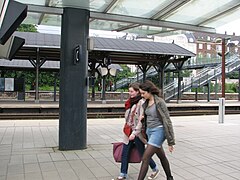 Station Østerport gezien vanaf spoor 1