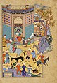 Mirza Ali. La Vente de l'âne. Miniature extraite des Sept Trônes, 1556—1565. Freer Gallery of Art de Washington, art persan
