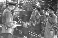 1942. Officers at the training ground. Leningrad Front.png