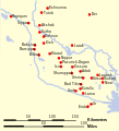 Kart over bystater i Sumer