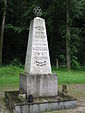 Mahnmal auf dem Jüdischen Friedhof Gauting, das im Oktober 1947 eingeweiht wurde