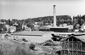 Høyenhall Teglverk i Bydel Østensjø i Oslo var i drift fra 1892 til 1960-tallet. Foto: Rode, 1968 / Oslo Museum