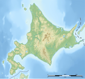 Map showing the location of Abashiri Quasi-National Park