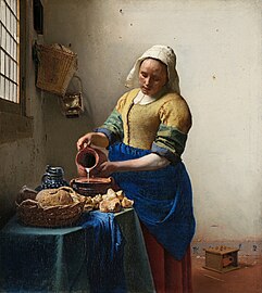 La lechera es uno de los cuadros más famosos del artista neerlandés Johannes Vermeer