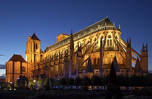 Bourges Cathedral (Cathédrale Saint-Étienne de Bourges), France.