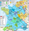 La France à la fin du XVe siècle Domaine royal Possessions de Charles le Téméraire