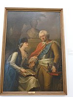 Stanislavas Poniatovskis su antra žmona Konstancija Čartoriska