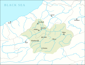  Границы области Тао изображены в современном территориальном делении.