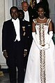 English: Côte d'Ivoire President Félix Houphouët-Boigny and his wife Marie-Thérèse Houphouët-Boigny on 22 may 1962. Français : Le président de la Côte d'Ivoire Félix Houphouët-Boigny et sa femme Marie-Thérèse Houphouët-Boigny le 22 mai 1962.