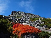 羅臼岳最後の登り