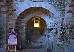 La entrada a la cripta