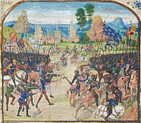 Batalla de Poitiers (1356) (miniatura de Froissart).
