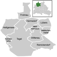 Mapa del districte de Reinickendorf