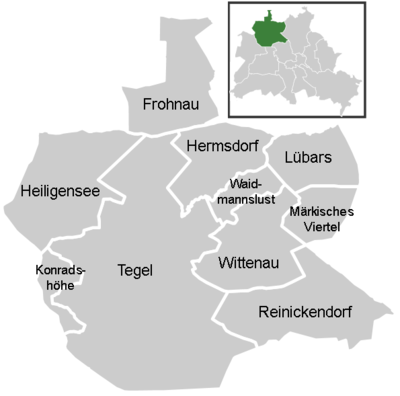 District map of Reinickendorf