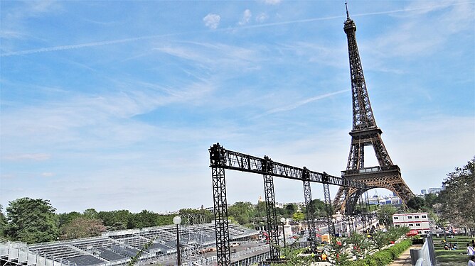 Construction site for the Paris 2024 Olympic Games