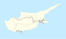 Никозија на карти Кипра