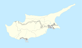 Арадипу на карти Кипра
