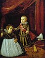 Velázquez El príncep Baltasar Carlos amb un nan.