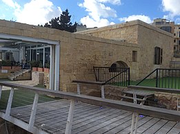 Modern entrance to the restaurant