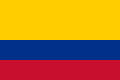 Bandera de los Estados Unidos de Colombia y de la actual República de Colombia, usada desde el 26 de noviembre de 1861 hasta el 3 de noviembre de 1903.