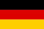 Tyska förbundet 1815–1866 enbart som komplement till den egna nationsflaggan (Preussen, Hessen, Bayern etc.)