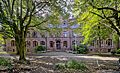 Friedrichgymnasium Freiburg Skulpturen von Julius Seitz HAuptgebäude